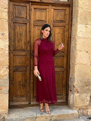 Vestido de tule estampado | Rinala