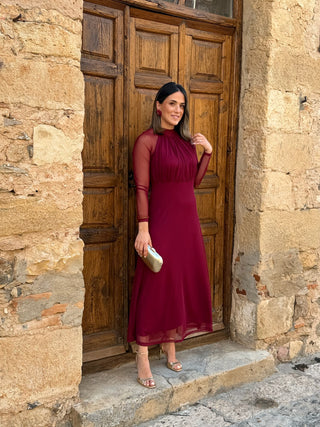 Vestido de tule estampado | Rinala