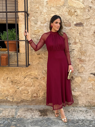 Vestido de tule estampado | Rinala