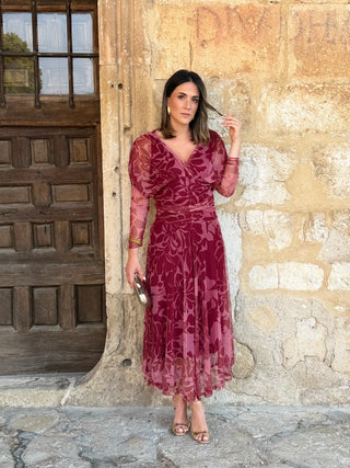 Vestido de tule estampado | Rinala