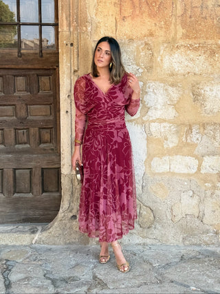 Vestido de tule estampado | Rinala