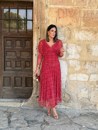 Vestido de tule estampado | Kaela