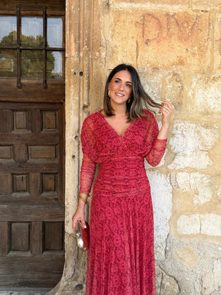 Vestido de tule estampado | Kaela