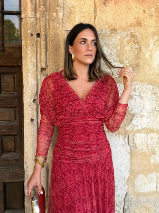 Vestido de tule estampado | Kaela