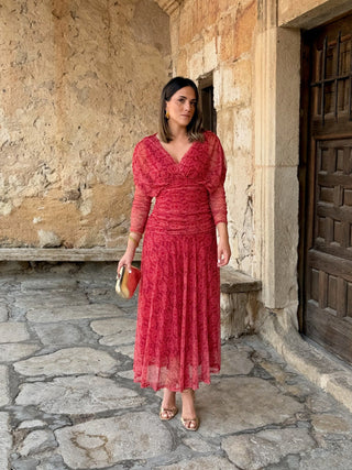 Vestido de tule estampado | Kaela
