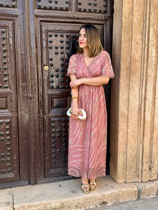 Vestido estampado rosa | Mowit