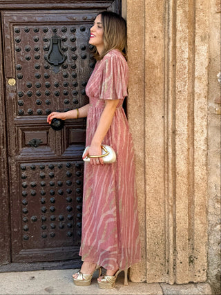 Vestido estampado rosa | Mowit
