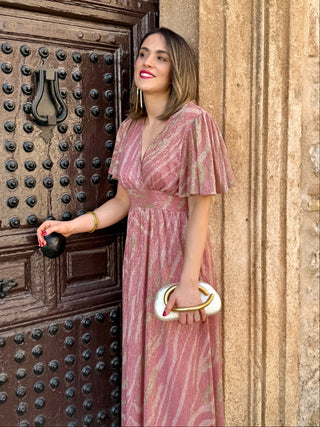 Vestido estampado rosa | Mowit