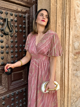 Vestido estampado rosa | Mowit