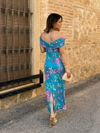 Vestido midi estampado  | Cloth