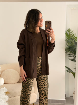 Cárdigan chocolate | Michella