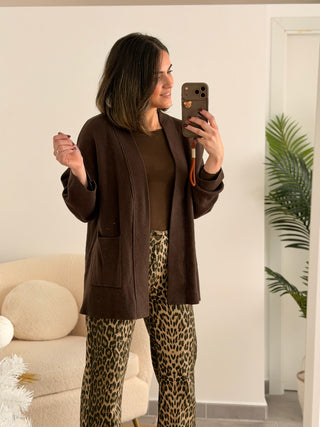 Cárdigan chocolate | Michella