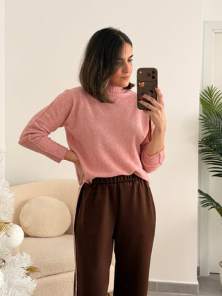 Jersey punto rosa pastel | Claudia