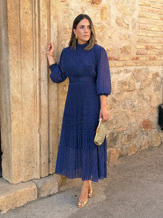 Vestido midi azul  | Magnolia
