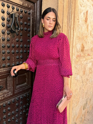 Vestido midi em chiffon | Magnólia