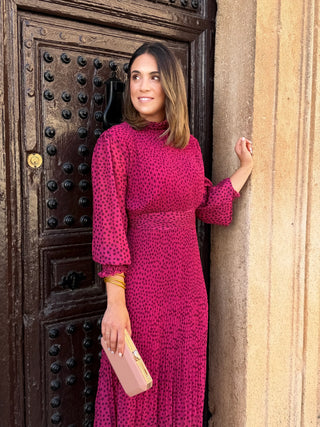 Vestido midi em chiffon | Magnólia