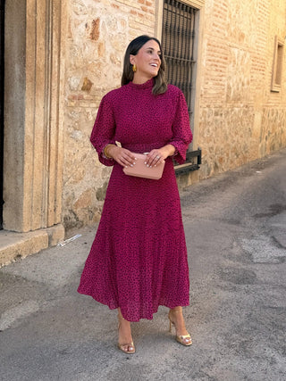 Vestido midi em chiffon | Magnólia