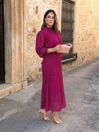 Vestido midi em chiffon | Magnólia