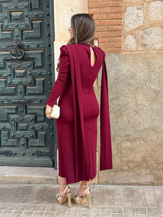 Vestido Midi Burdeos |  Gibraltar