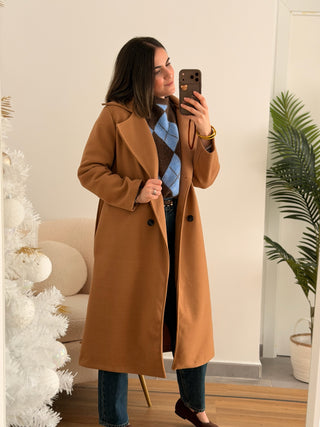 Abrigo camel  | Drap