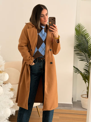 Abrigo camel  | Drap