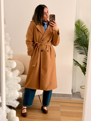 Abrigo camel  | Drap