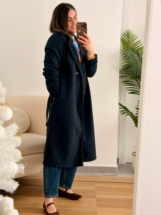 Abrigo azul marino  | Drap