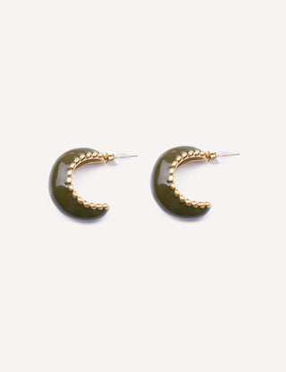 Pendientes luna verde  | Merly