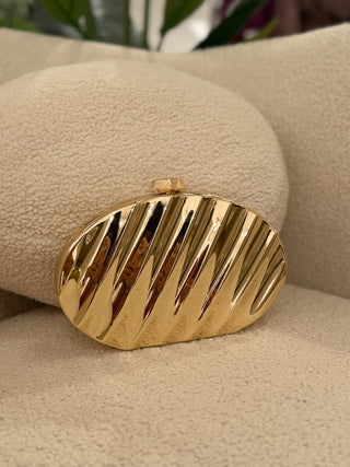 Bolso dorado ondas | Ney
