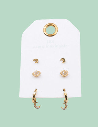 Conjunto pendientes soluna | Soluna