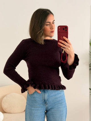 Jersey punto berenjena |  Siena