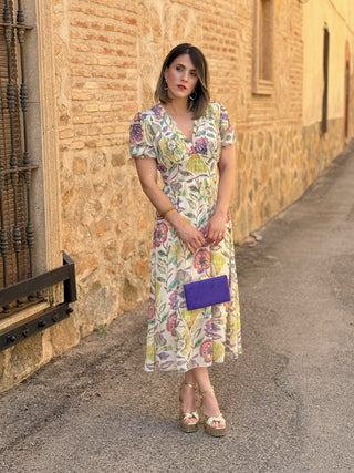 Vestido gasa estampado | Martina