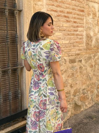 Vestido gasa estampado | Martina