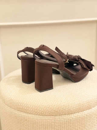 Sandalia marron lazo | Pippa