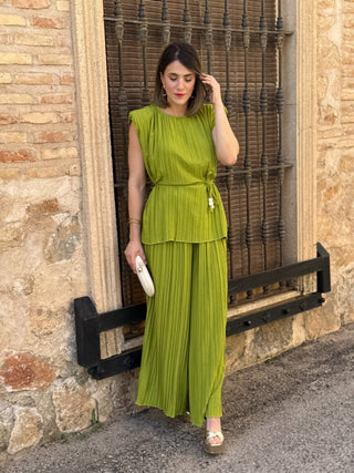 Conjunto plisado verde | Maya