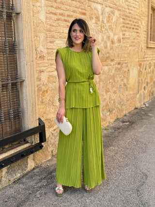 Conjunto plisado verde | Maya