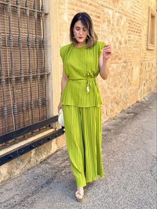 Conjunto plisado verde | Maya