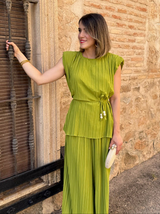 Conjunto plisado verde | Maya