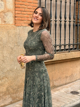 Vestido tul estampado | Zaina