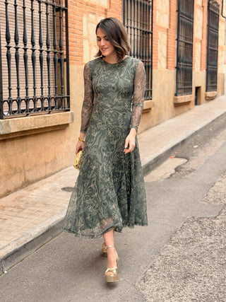 Vestido tul estampado | Zaina