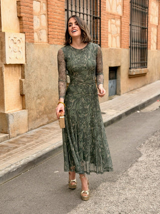 Vestido tul estampado | Zaina