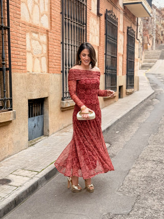 Vestido Tul Estampado| Fabiola