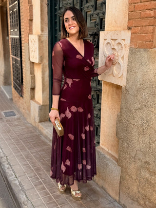 Vestido tul Rosas | Luciana