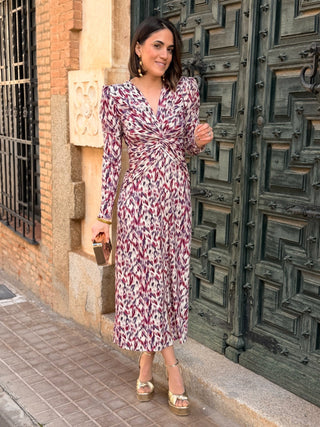 Vestido midi estampado |  Casilda