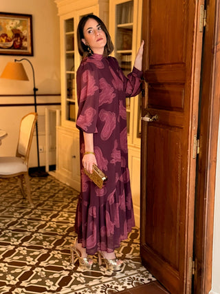 Vestido gasa buganvilla | Julia