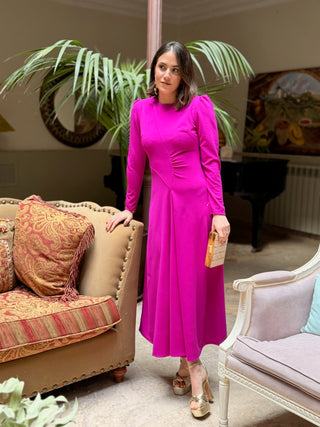 Vestido midi buganvilla | Clara