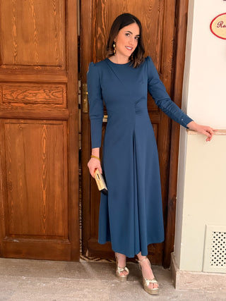 Vestido midi azul | Clara