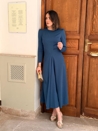 Vestido midi azul | Clara
