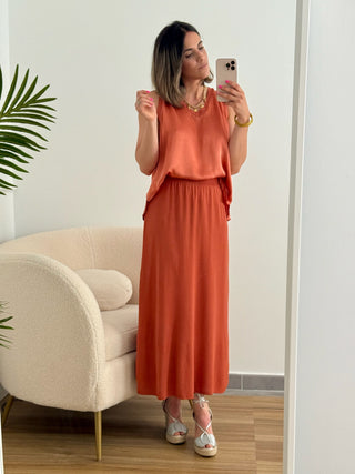 Falda Punto Terracota | Doris