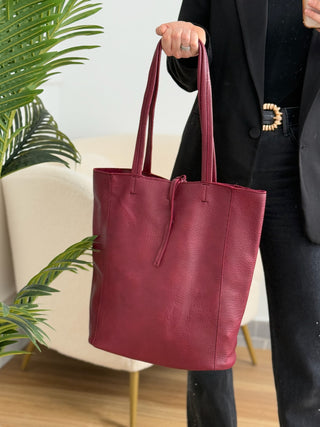 Bolso shopper burdeos | Buste